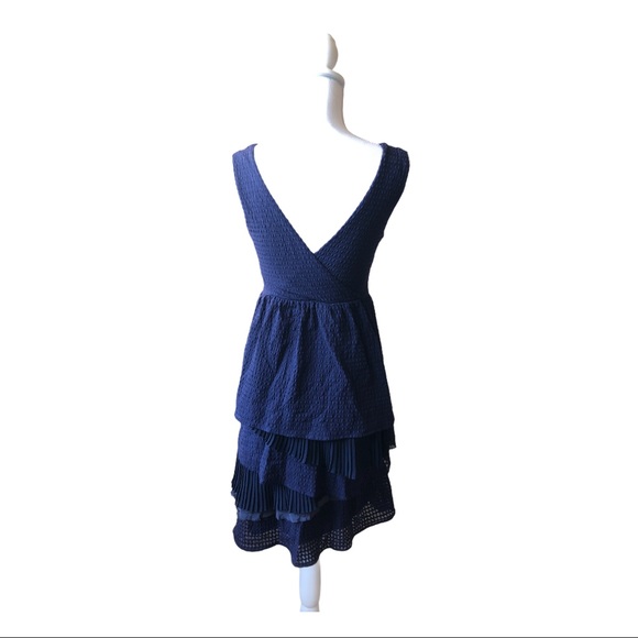 Ric Rac Blue Ruffle Dress - Picture 2 of 4